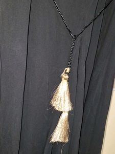 Elegant Black Embellished Dress Medium size