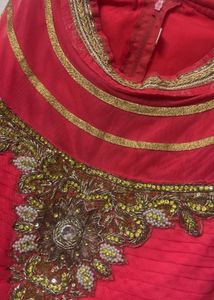 Hot Pink Indian Anarkali Dress