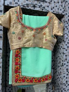 Beautiful Green Colour Saree