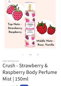 Itari Crush Strawberry And Raspberry Fruity Mist