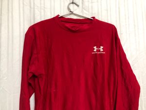 Under Armour Red Long Sleeve T Shirt