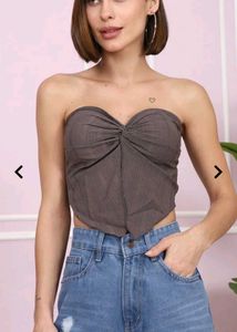 shein Chic Brown tube Top with tags