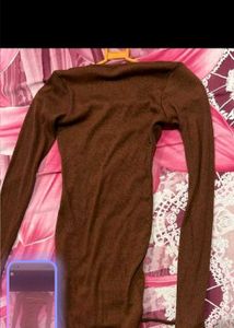 Brown Bodycon Mini Dress