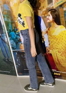 Mickey Mouse Tee &amp; Straight Jeans