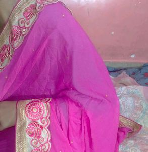 Elegant Pink Saree