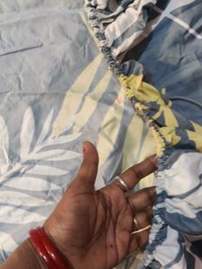 Leaf Print Bedsheet in arround lastik🇮🇴