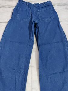 Blue Wide Leg Jeans