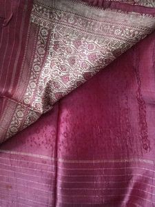 Maroon &amp; Gold Paisley Fabric