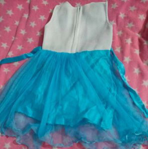 Cute Blue &amp; White Party Dress
