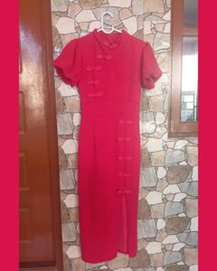 Elegant Red Qipao dress