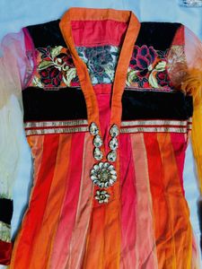 Fully Party Wear Net Sut.