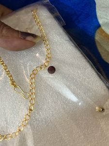 Unused Golden &amp; Orange Jewelry Set