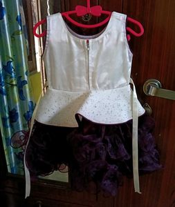 Cute Purple Ruffle Dress