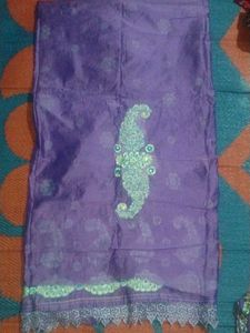 Pakistani Purple Dress Material