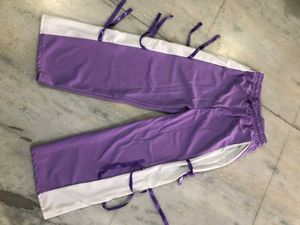 Stylish Purple & White Pants