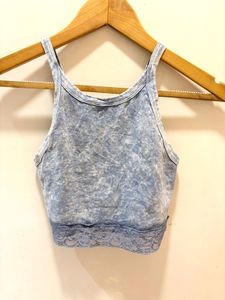 Beautiful Lace Trim Crop Tank