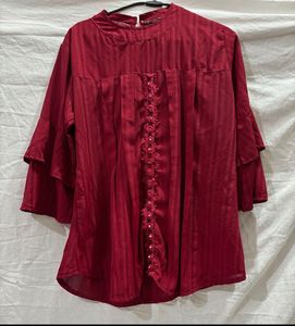 Maroon Striped Tunic