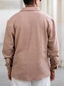 Textured Button-Down Shirt