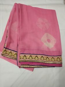 pink beautiful saree