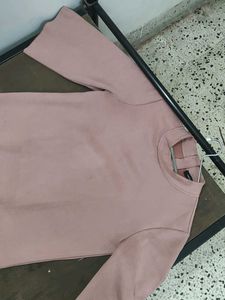 Chic Pink Mock Neck Top