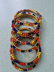 Colorful Beaded Bangles