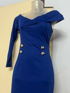 Pintrest Navy Blue Long Mermaid One Piece