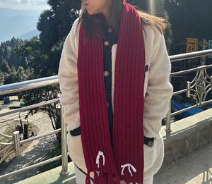 Crochet Mikasa Red Scarf