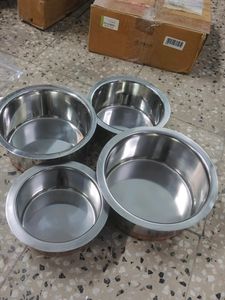 Stainless Steel 4 Pcs Serving Bowl Copper Coating