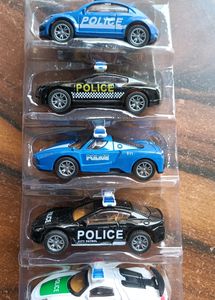 Police Car Set (DIE CAST ) PULL-BACK