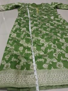 Green Floral Kurta