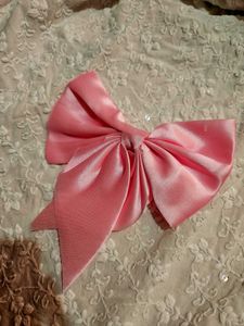 Pink Satin Bow
