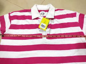 Crop Striped Tee
