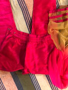 Elegant Pink Festive Kurta Set