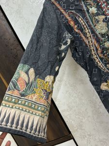 Chevron Embroidery Suit
