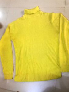 Yellow Turtleneck Sweater