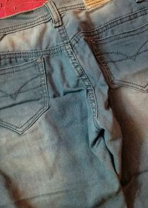 Blue Denim Capri Jeans