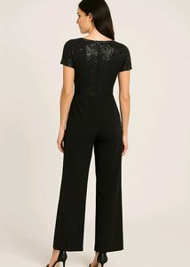 Black Sequin Jumpsuit