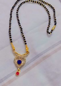 Mangalsutra with Blue Stone