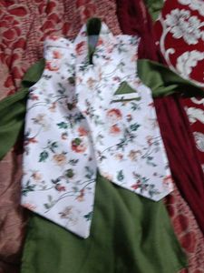Floral Print Boys Ethnic Set