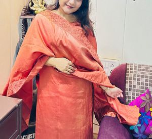 Pure Silk three piece kurta set 🫶🏻🥰