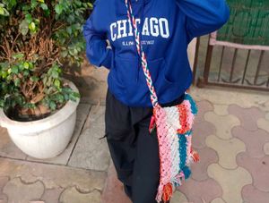 Handmade Crochet Sling Bag (handmade)