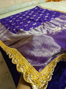 Elegant 😻 Purple 💜 Saree Very Beautiful ❤️