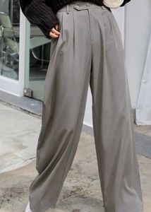 Wide Leg Korean Pleated Trousers