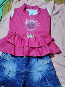 Denim Mini Skirt