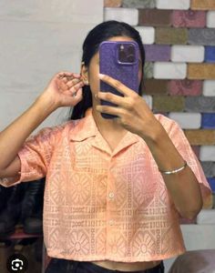 Stylish Net Crop Shirt For Women S Size Ize