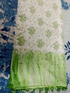 Green Floral Dupatta