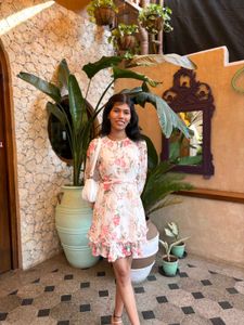 White Floral Dress