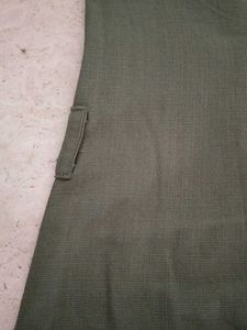 Smart Olive Dress With No Flaws