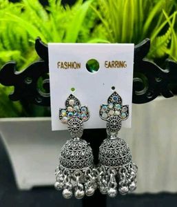 Combo Set Of 4 Silver Jhumkas 💗✨