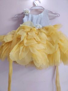 Yellow Party  wear frock